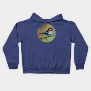 House Sparrow Wearing Over-priced Vintage Y Fronts Kids Hoodie